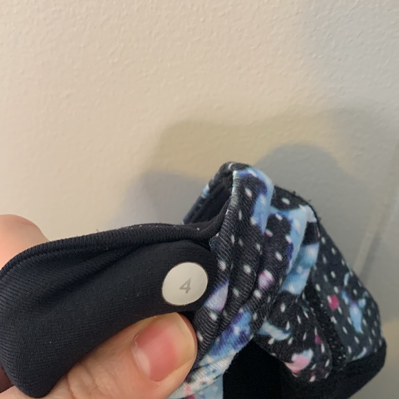 Lululemon Pace Rival Cropped Leggings Floral Sport White Multi / Black Size 4 - Picture 7 of 7